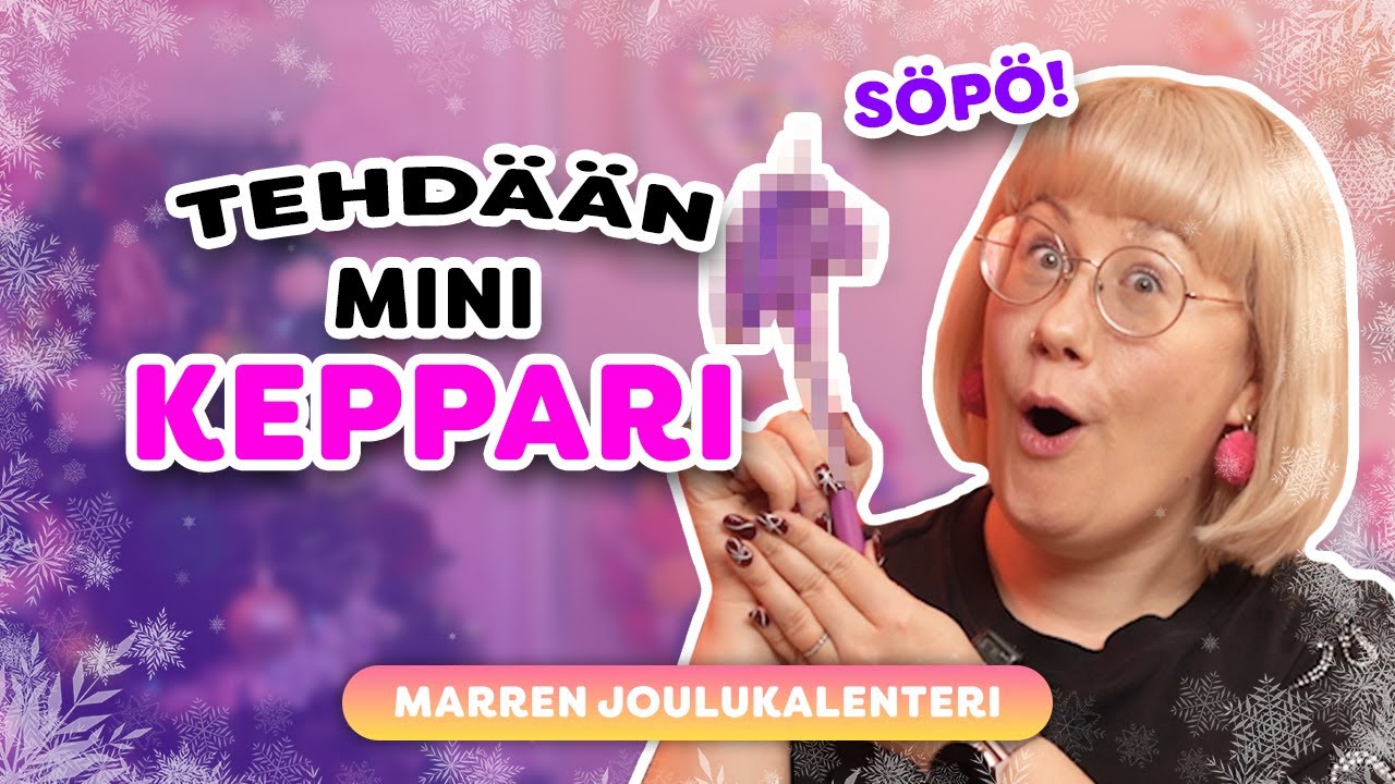 TEE oma KYNÄKEPPARI 🐴 Mini keppari yksisarvinen 🦄❤️ Marren Joulukalenteri 🎅
