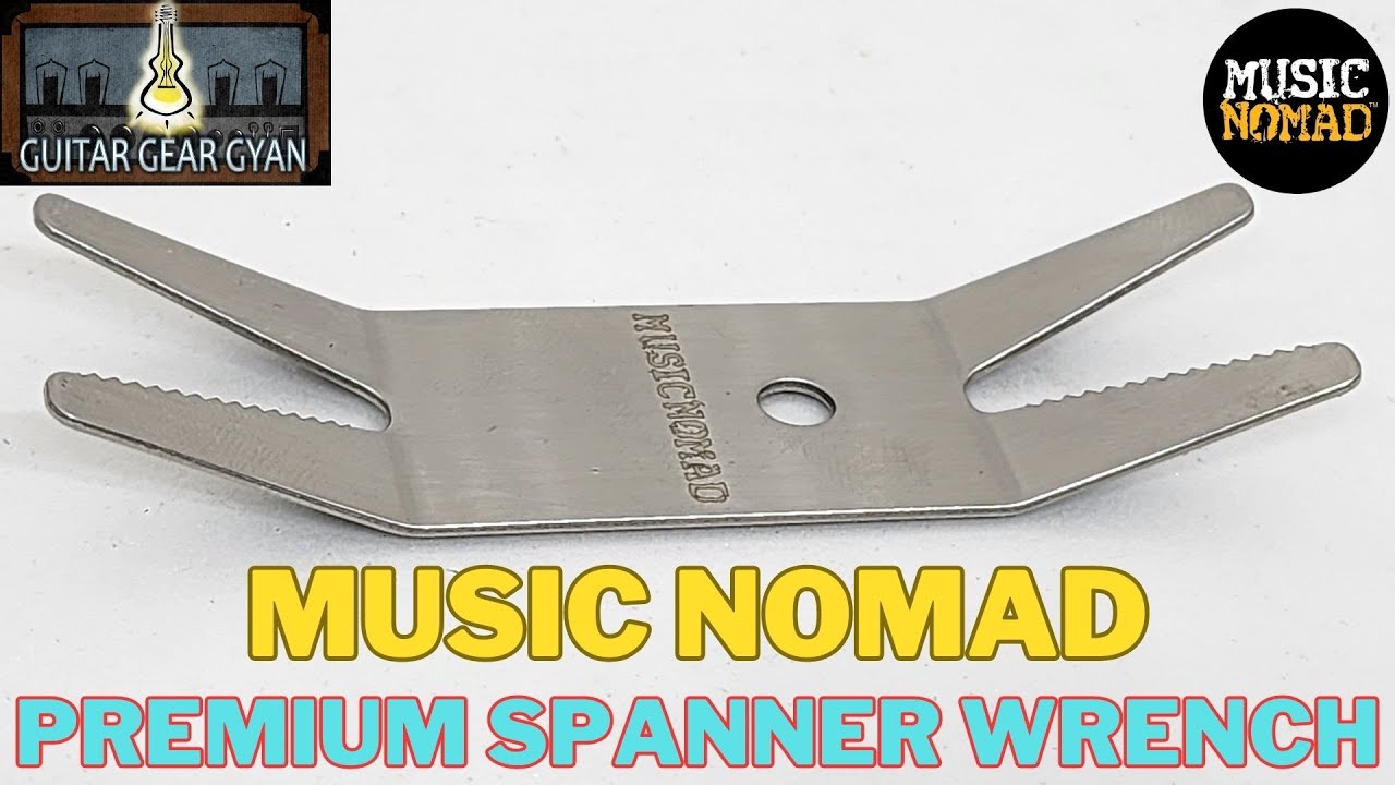 MusicNomad Premium Spanner Wrench With Microfiber Suede Backing | Guitar Tech Tips