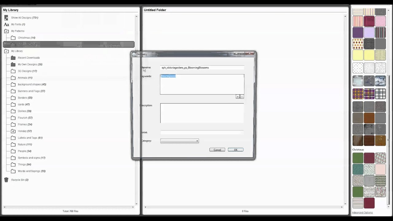 Silhouette Cameo Designer Edition Tutorial: Importing Patterns