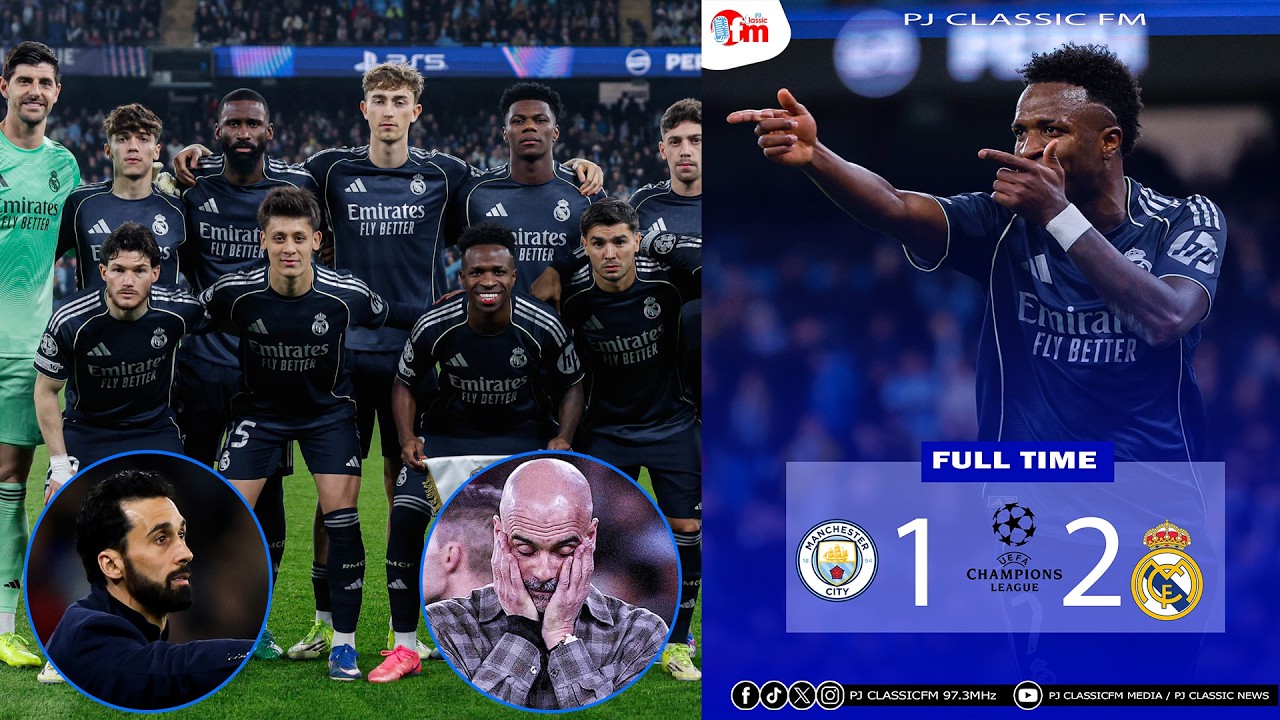 REAL MADRID YONGEYE KWIBUTSA MAN CITY KARIWO MWAMI WA #UCL II VINICUS Jr YIFATIYE IBINTU MUMINWE