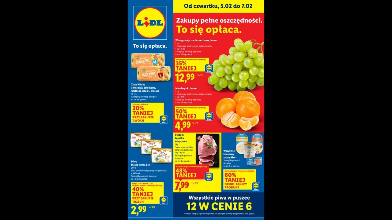 LIDL   OFERTA WAŻNA OD 5.02 DO 7.02    GAZETKA