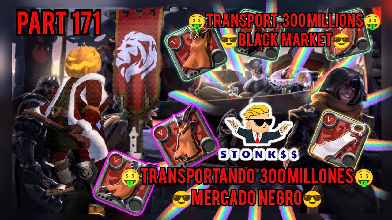 Albion Online Transport 300Millions Black Market🤑 Transportando 300Millones🤑 Easy Silver😉Plata Facil