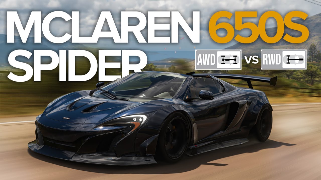 Forza Horizon 5 | McLaren 650S Spider - AWD vs. RWD: what is faster?