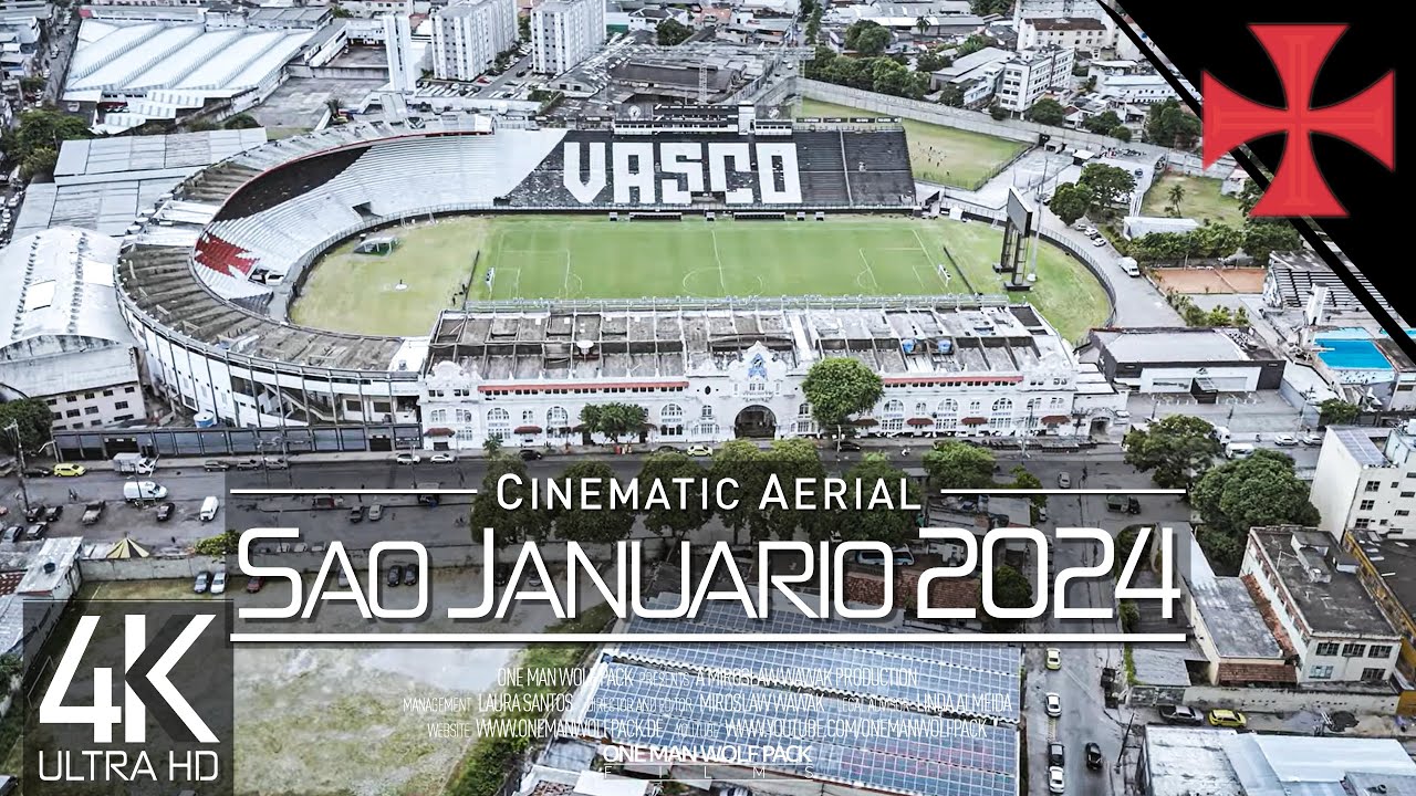 [4K]🇧🇷⚽ Стадион Сан-Жануариу сверху 🔥 ЧР Васко да Гама 🔥 БРАЗИЛИЯ 2024 🔥 Фильм с дрона в Рио-де-Ж...