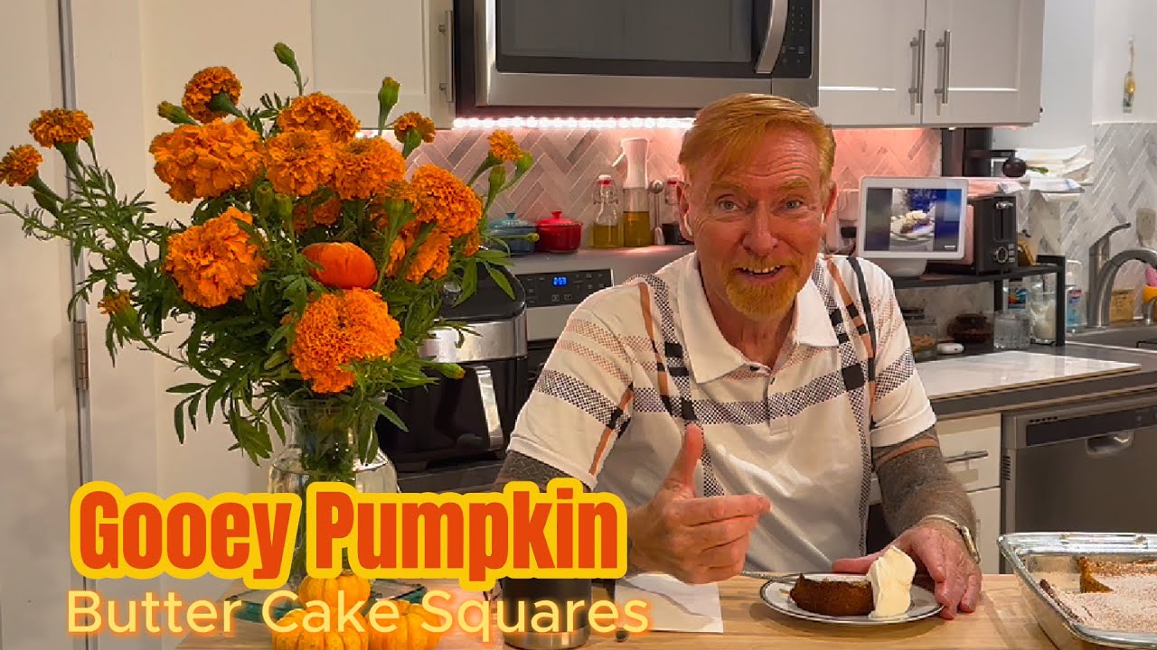 Gooey Pumpkin Butter Cake Squares | Bye Bye Pumpkin Pie