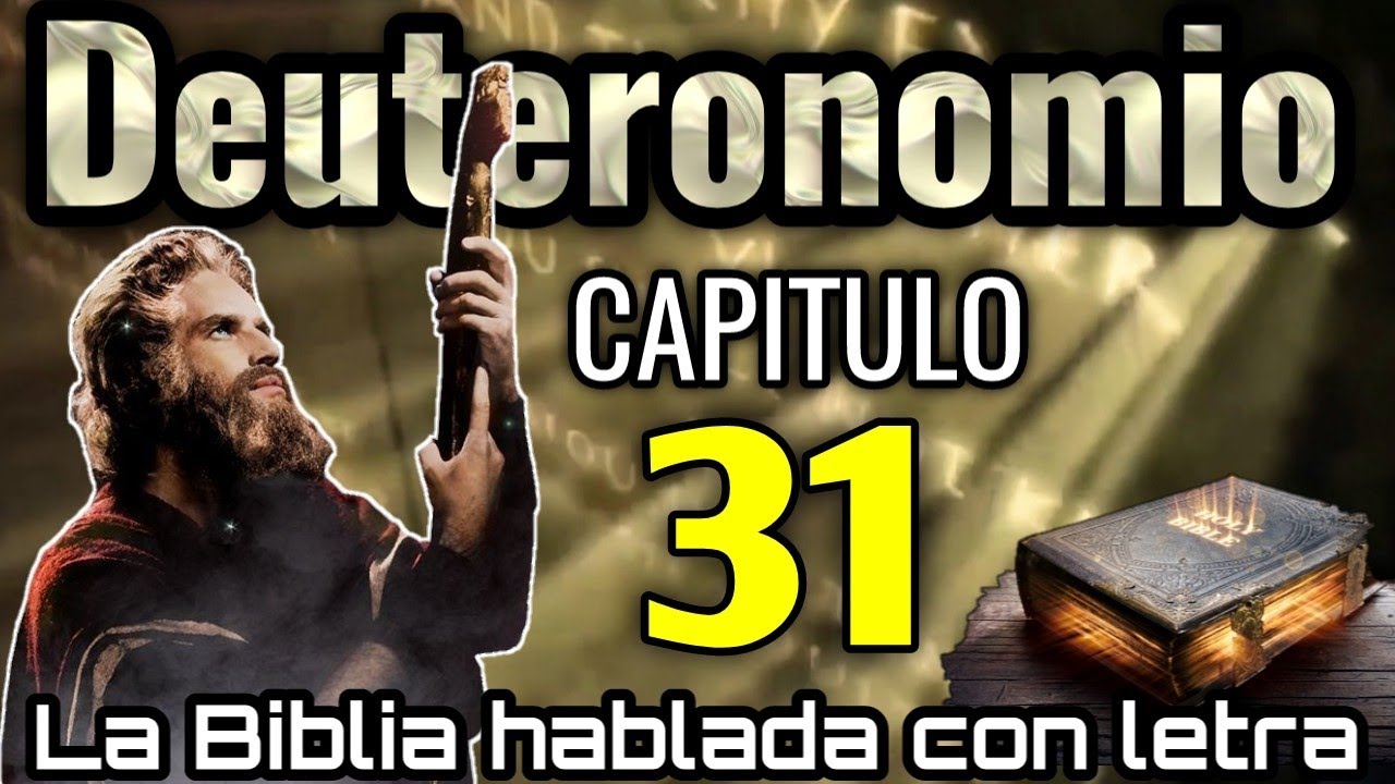 🔴 DEUTERONOMIO Capitulo 31 hablado Con Letra ( Josué es instalado como sucesor de Moisés ) 📥Audio👇🏻🎵