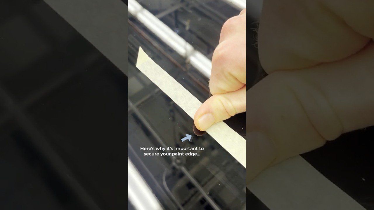 Why securing your paint edge matters in automotive masking #collisionrepair #masking #tape