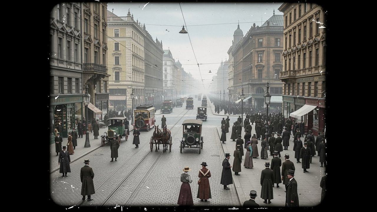 1913 Germany Berlin : Colorized Footage Reveals Life Just Before the Great War