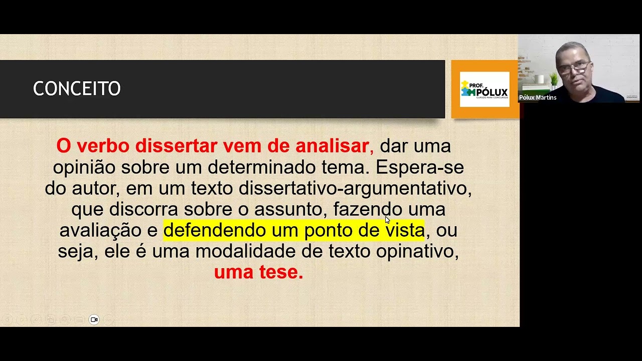 Aula demonstrativa do CURSO DE REDAÇÃO PARA A FUNDAÇÃO CARLOS CHAGAS (FCC)