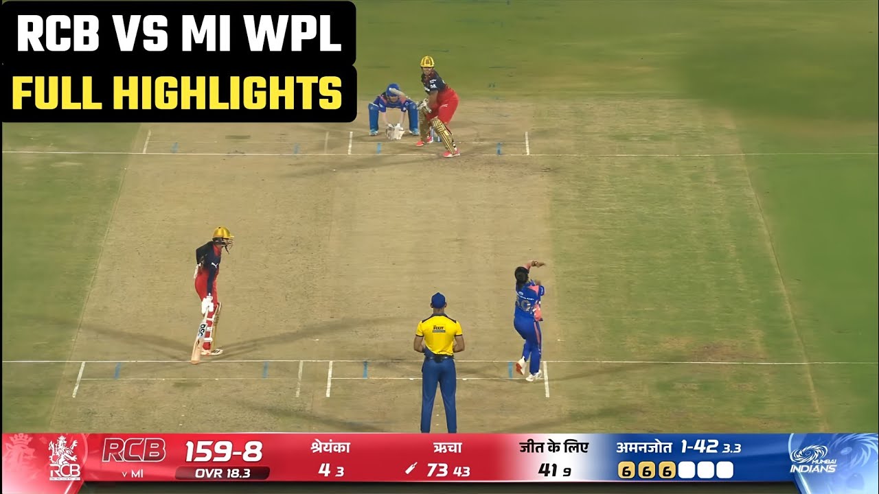 RCB vs MI WPL 2026 16th Match Highlights | MI vs RCB WPL 16th Match Highlights 2026