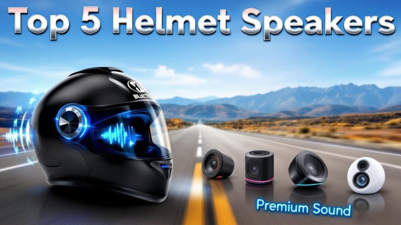 Top 5 Motorcycle Helmet Speakers for Music 🎧| Best Motorcycle Helmet Speakers Review