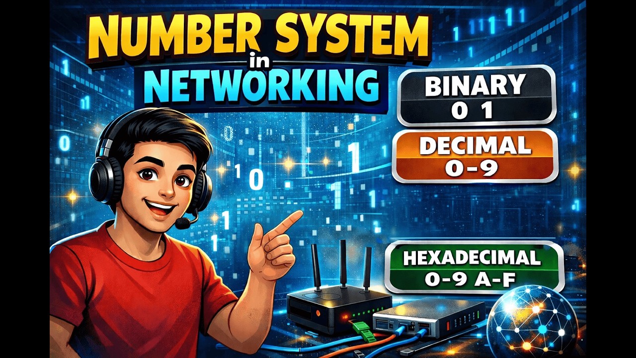 Complete Number System in Networking | Binary, Decimal & Hex Explained in Hindi