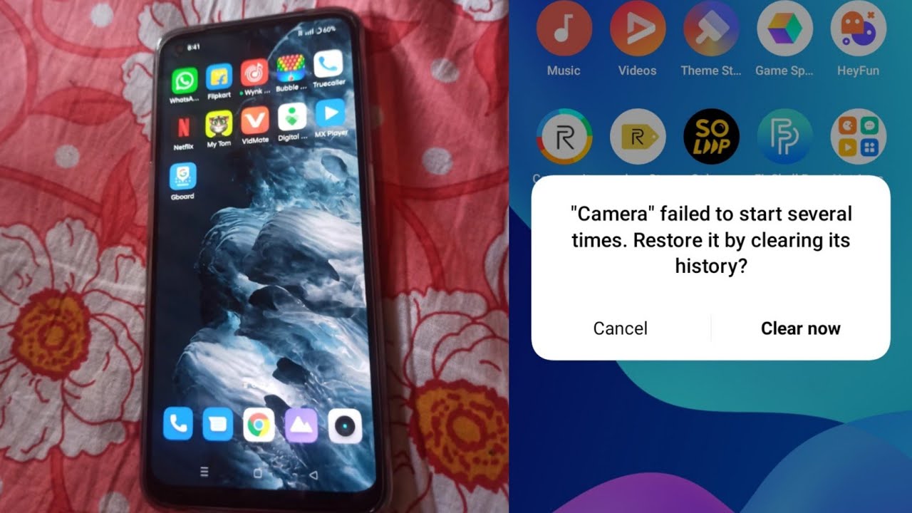 Fix camera failed to start several times. restore it by clearing history realme 8