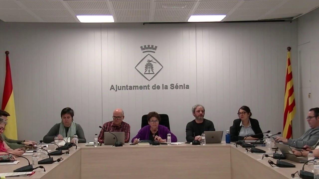 Ple extraordinari de l'Ajuntament de la Sénia 31/03/2025