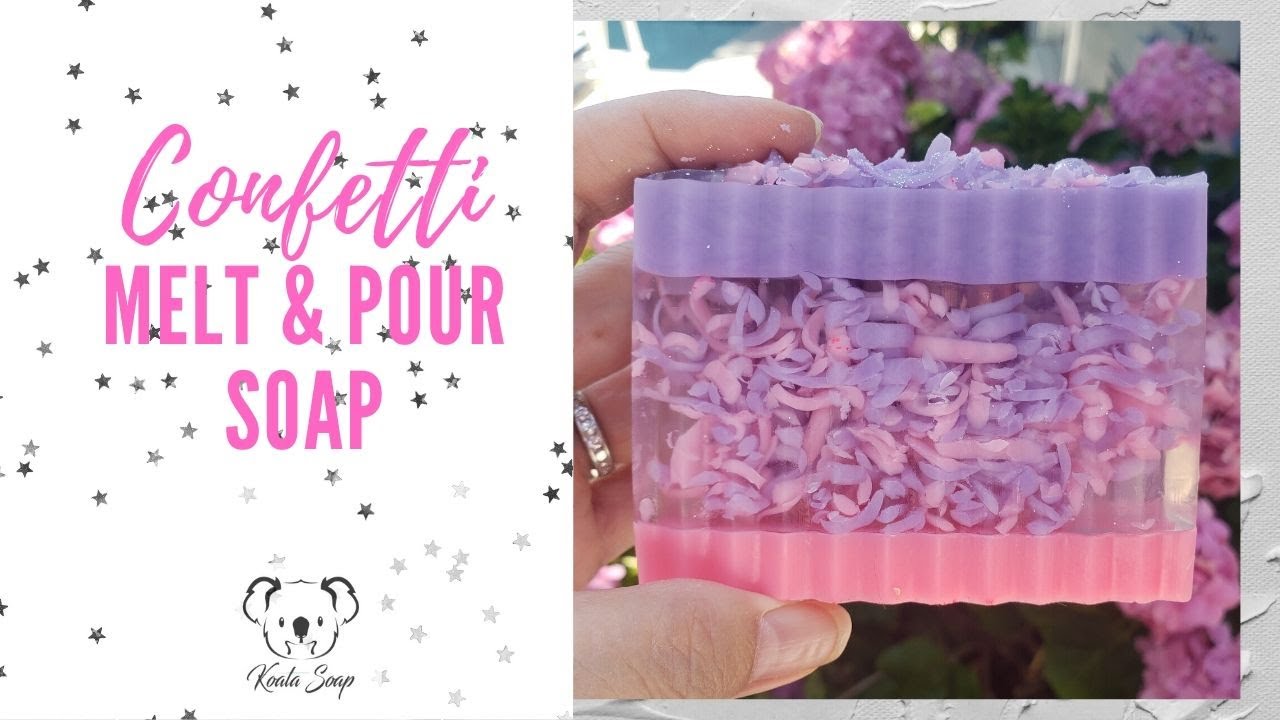 Confetti Melt and Pour Soap Making MP Soap Tutorial for Beginners