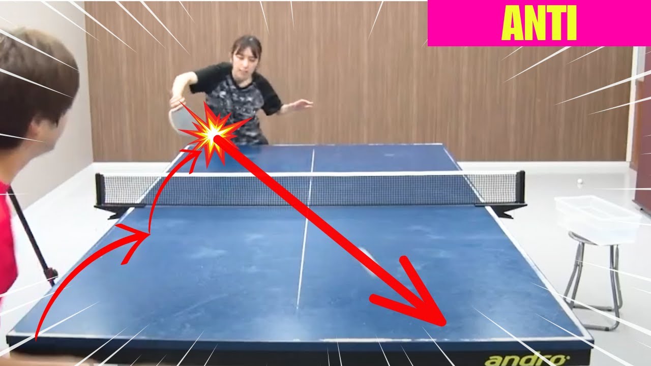 Анти-игрокам стоит посмотреть: Master Anti Lift для коротких подач справа! [Настольный теннис]