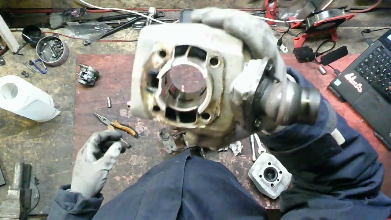 démontage airsal fox après 20.000km ! et remontage malossi fonte façon bidouille.