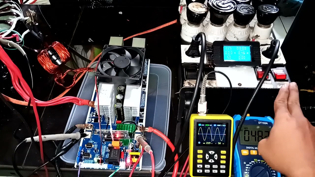 260216UM0S7KQN Test uji voltage & beban KIT INVERTER PSW EGS002 TO247 20Mosfet 48V