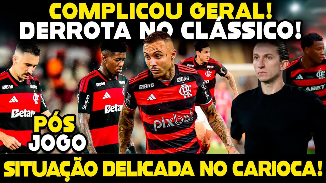 FLAMENGO JOGA MAL, PERDE PARA O FLUMINENSE E SE COMPLICA NO CARIOCA! PÓS-JOGO!