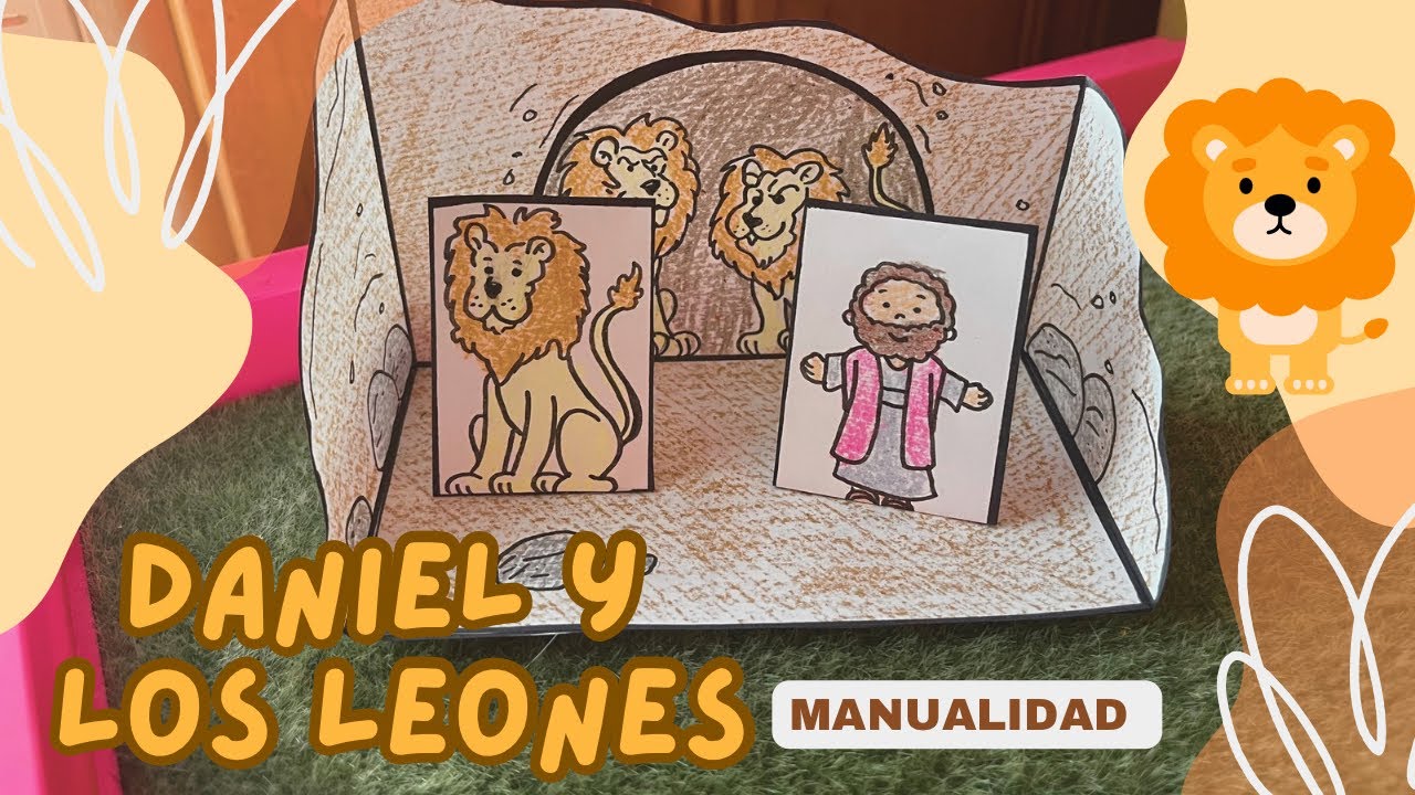 MANUALIDAD PARA NIÑOS: DANIEL EN EL FOSO DE LOS LEONES 🦁 (Ideas Para Escuela Dominical)