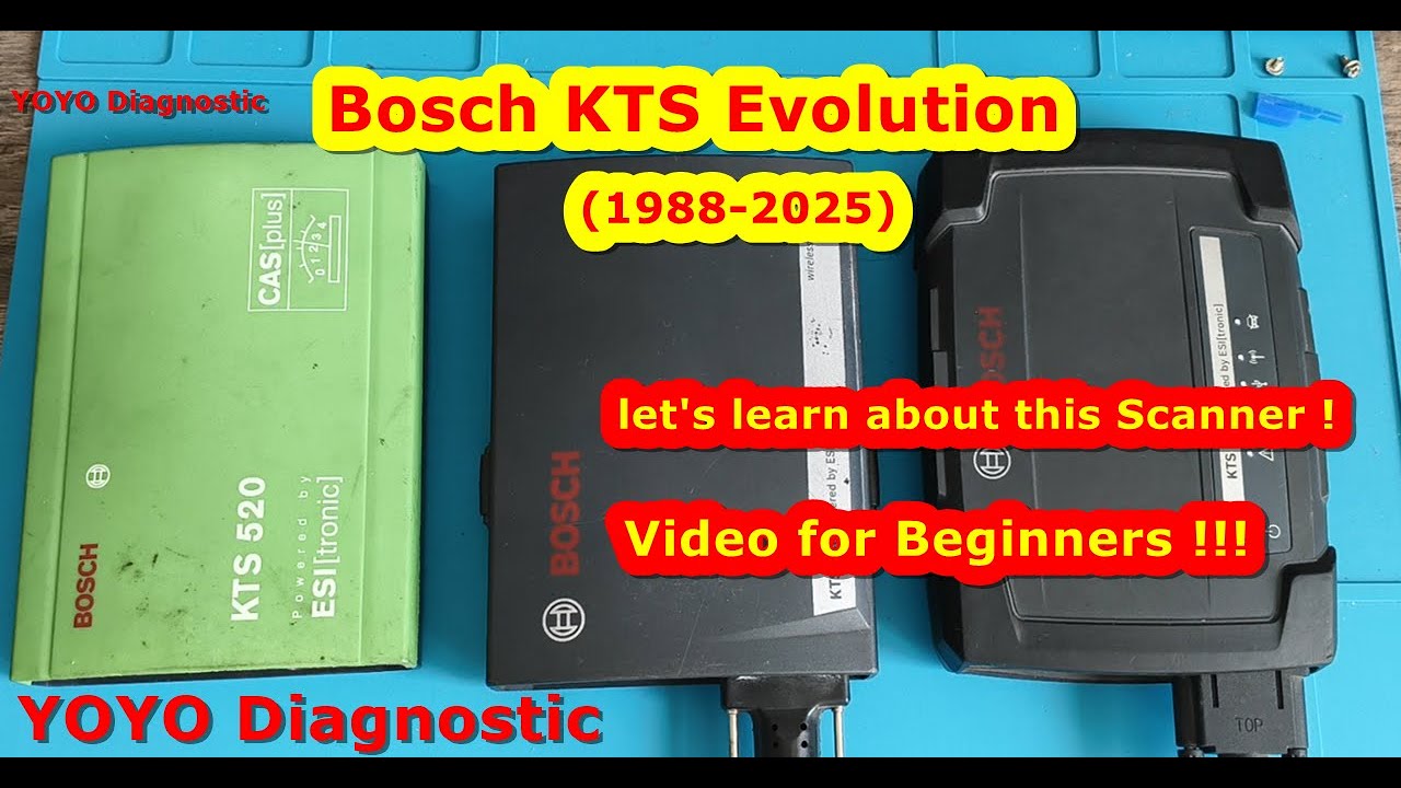 Bosch KTS Evolution (1988–2025). Everything About Bosch KTS Scanners KTS 520, KTS 540 and KTS 560.