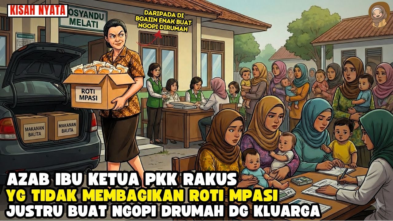 AZAB IBU KETUA PKK RAKUS TAK PERNAH BAGIKAN ROTI MPASI MALAH BUAT NGOPI DRURMAH II SINETRON AZAB