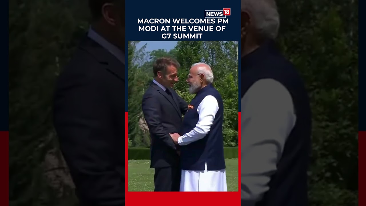 WATCH: Macron Greets PM Modi At G7 Venue In France | #shorts | N18S