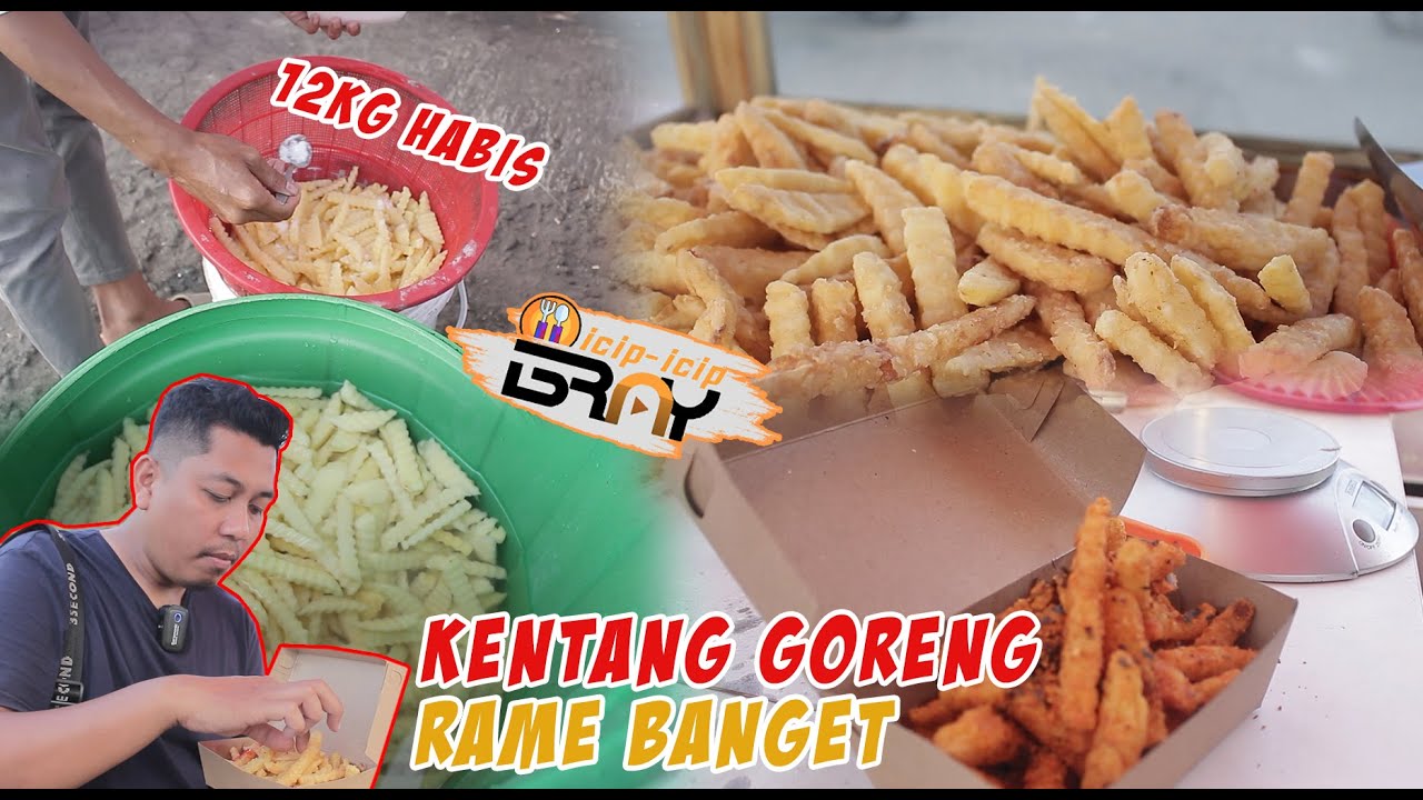 12KG KENTANG JUMBO HABIS SEHARI | KENTANG GORENG CRINKLE | HOW TO MAKE PERFECT FRENCH FRIES