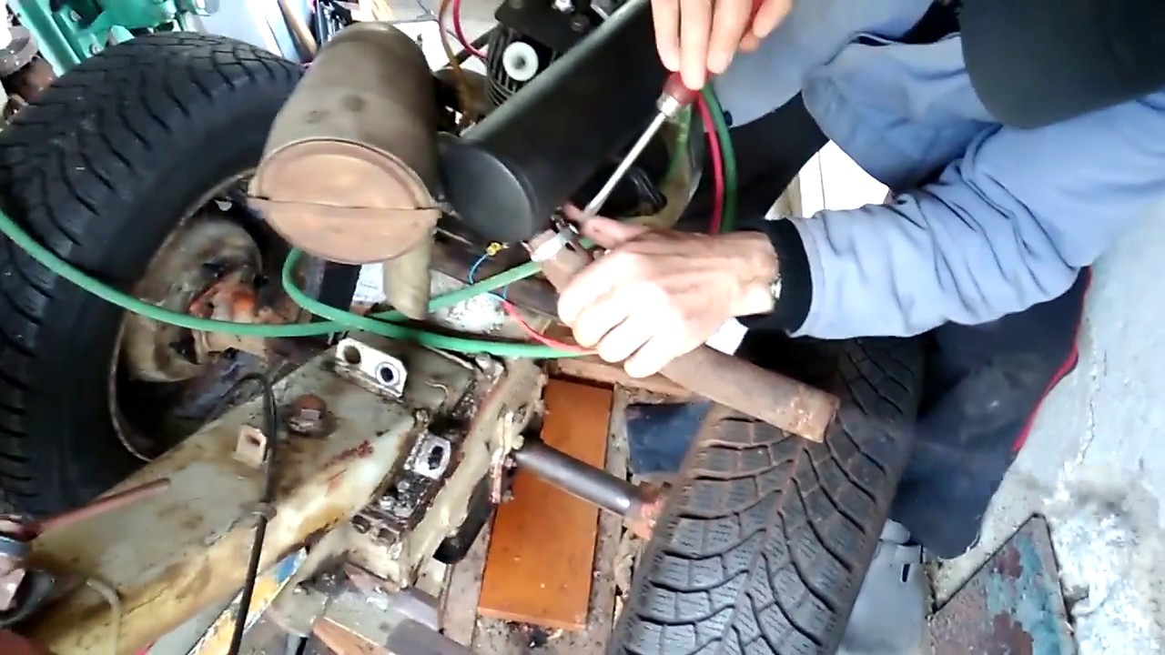 Agrostroj TJ-5 půdní fréza- Nastartuje? Start po letech