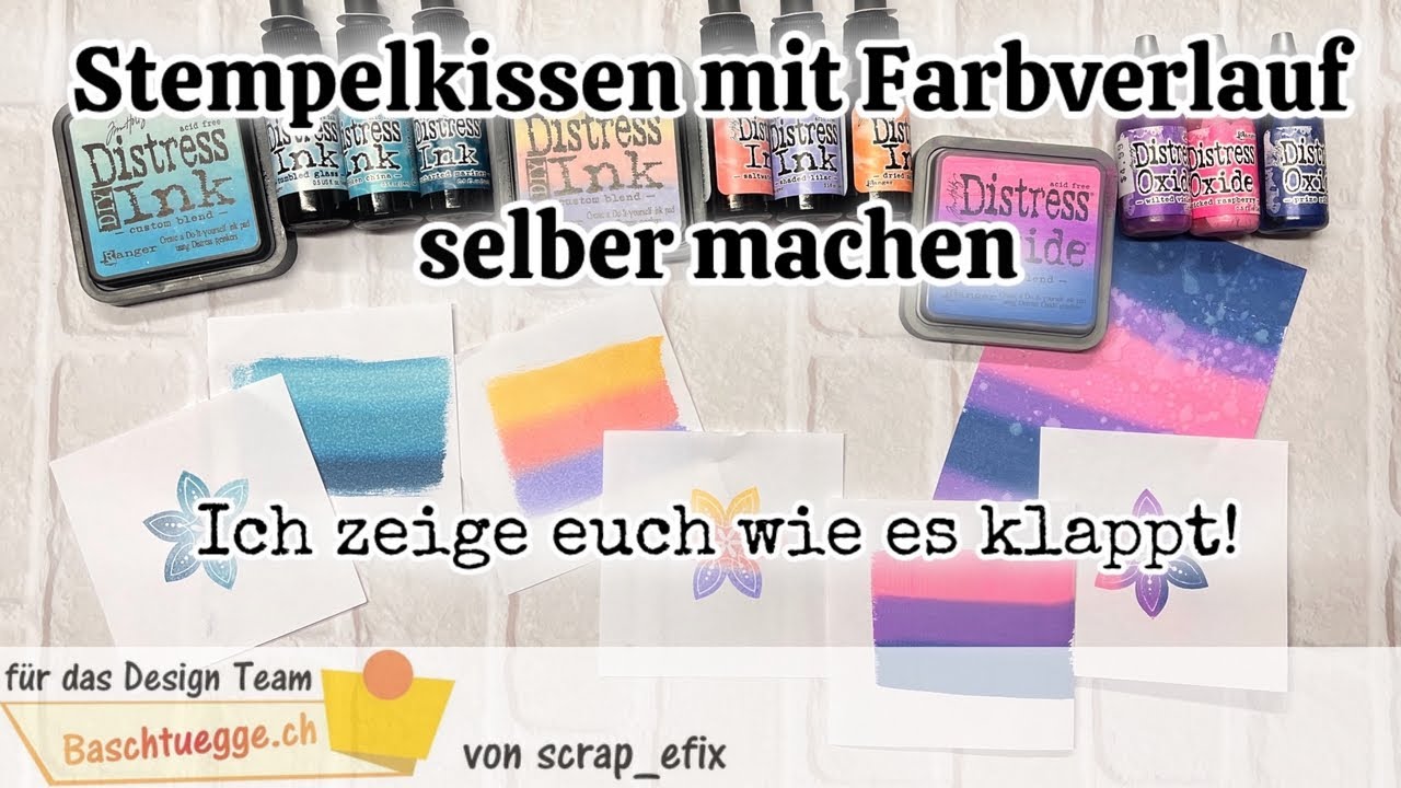 Stempelkissen mit Farbverlauf selber machen