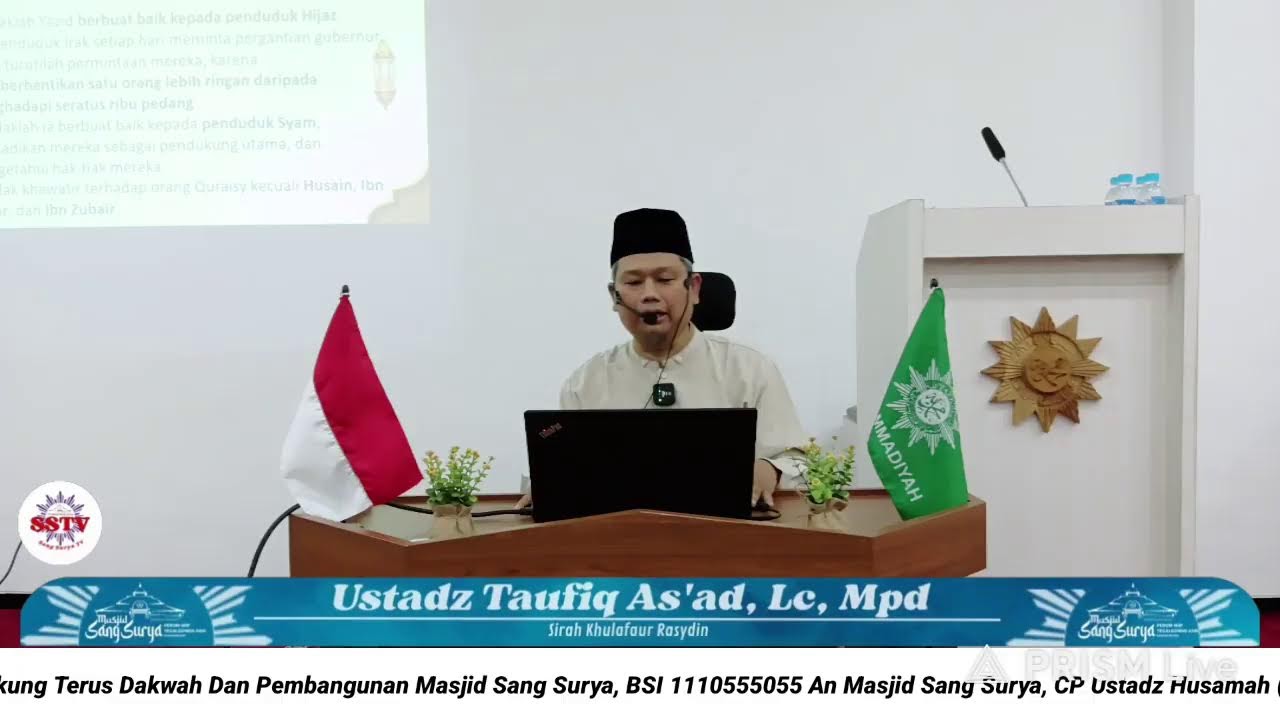 Sirah Khulafaur Rasydin | Masjid Sang Surya | Ustadz Taufiq As'ad, Lc, M.Pd