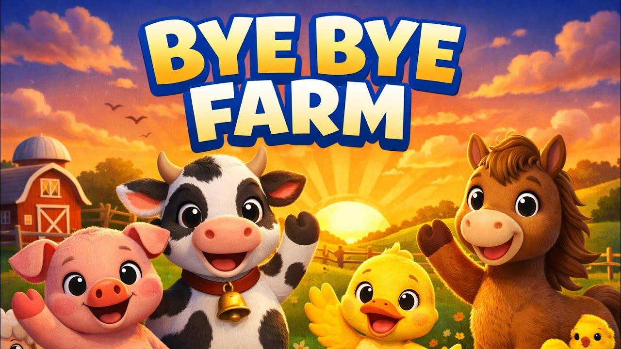 Farm Songs for Kids | Bye Bye Farm – Goodbye Song Compilation