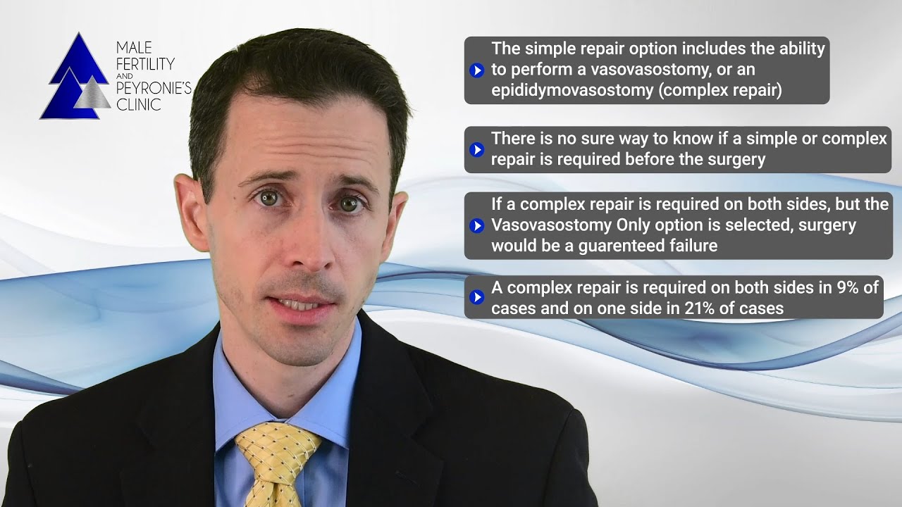 Vasovasostomy vs Epididymovasostomy