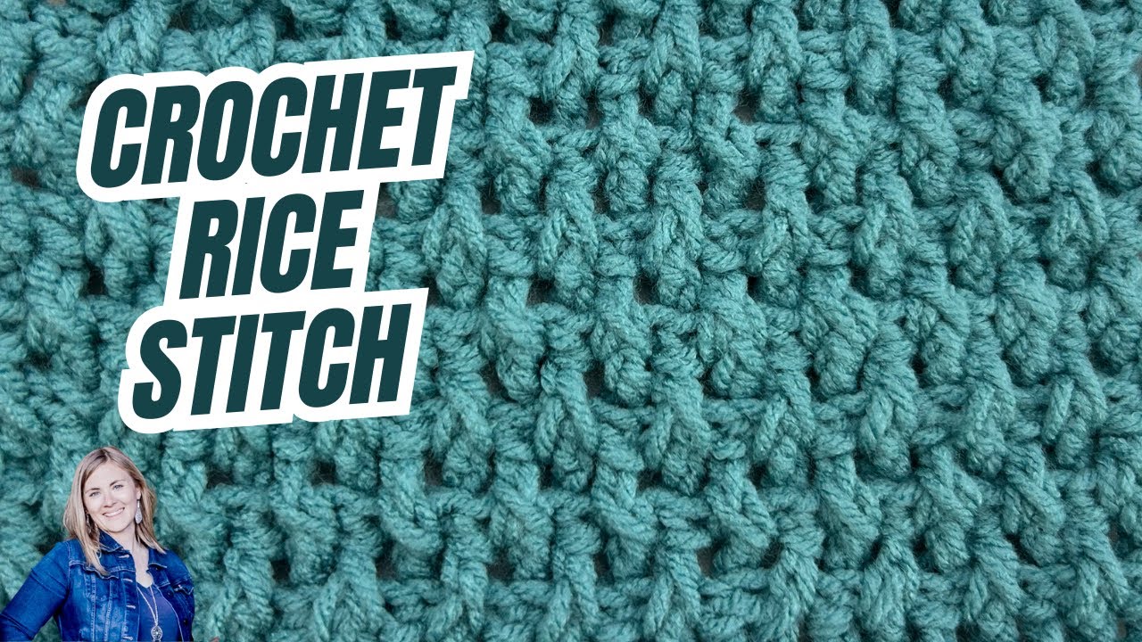 Crochet Rice Stitch Tutorial | Step-by-Step Guide | Hope Corner Farm Crochet