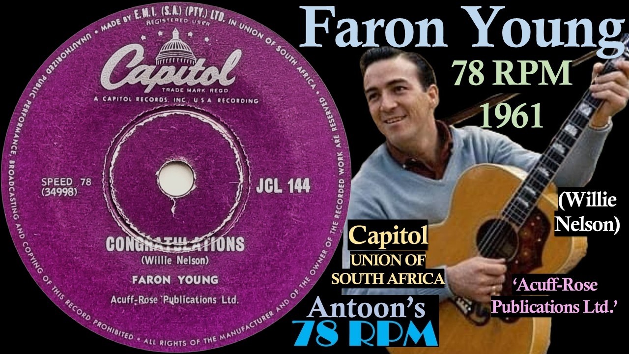 Faron Young | Congratulations | Capitol 78 rpm | 1961 South Africa