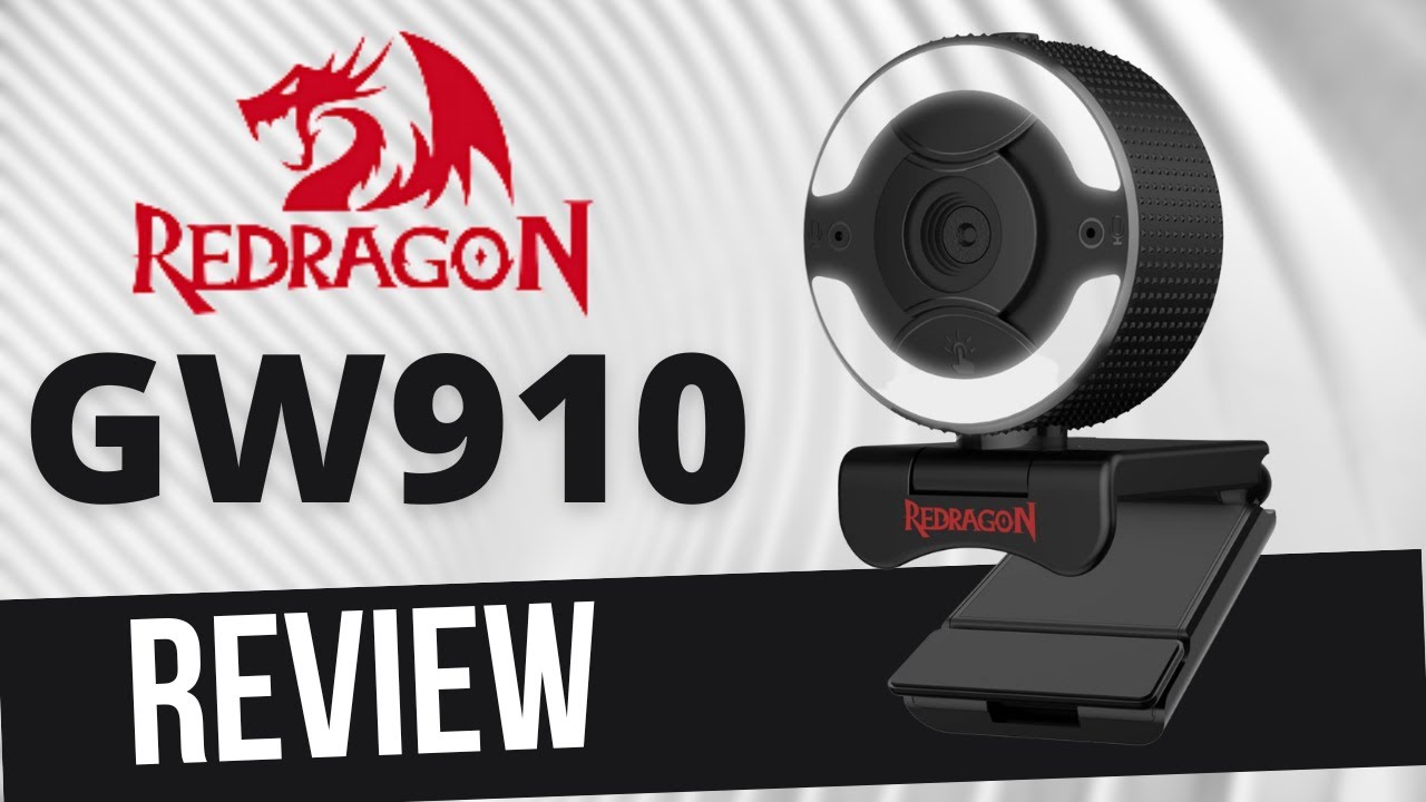 NEW! Redragon OneSHOT GW910  Webcam  (Unboxing, Video and Sound Test!)