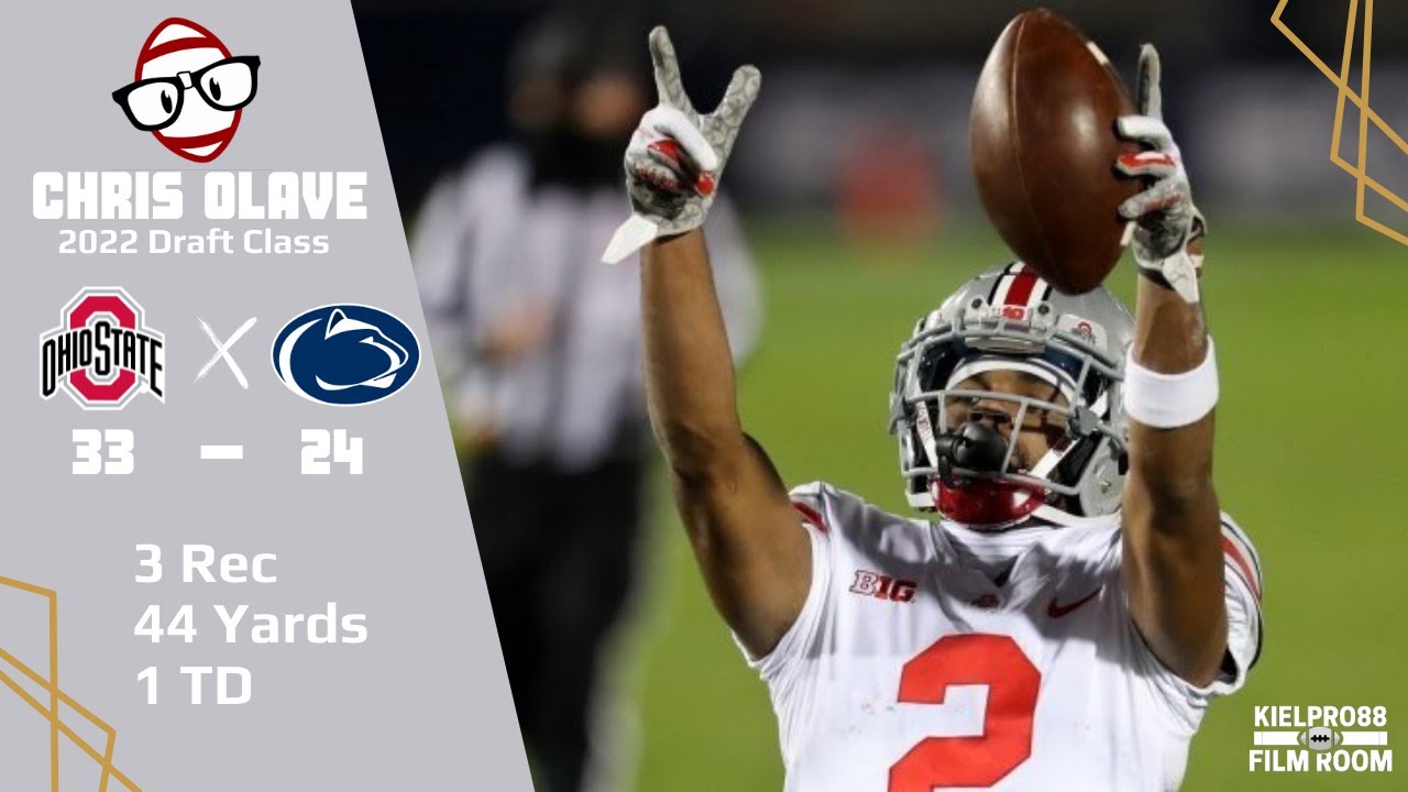 Chris Olave (Ohio State WR) vs Penn State (2021)