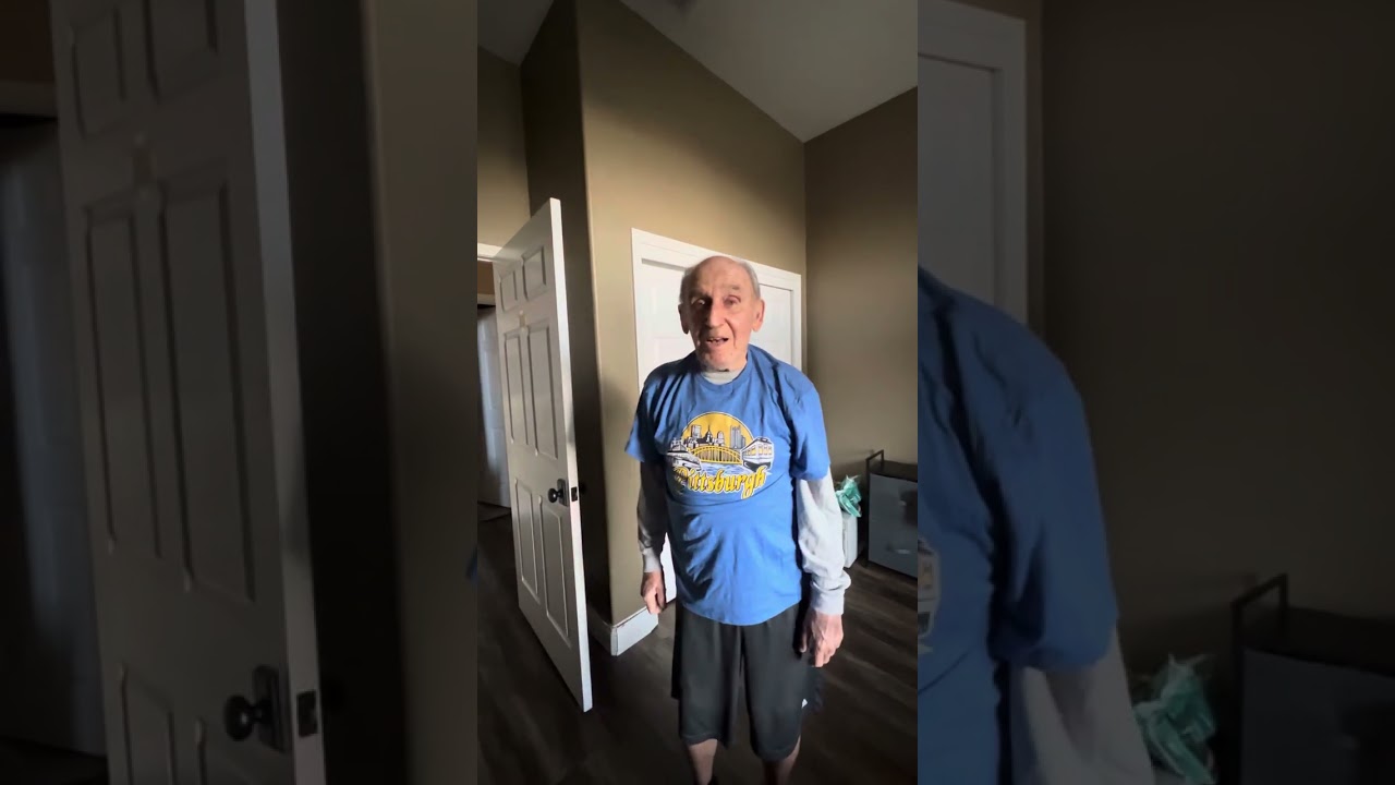 See Dad from a different perspective (pov).  Dad’s got stuff to do after his shower.