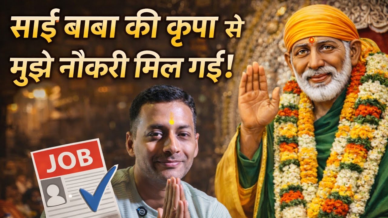 साईं बाबा ने मेरी नौकरी लगा दी 😭🙏 | साईं चमत्कार | Sai Baba Blessings 9918073846