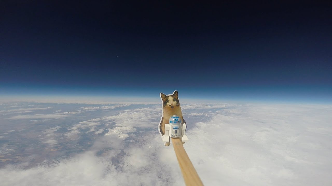 [HD] Loki Lego Launcher - High altitude balloon
