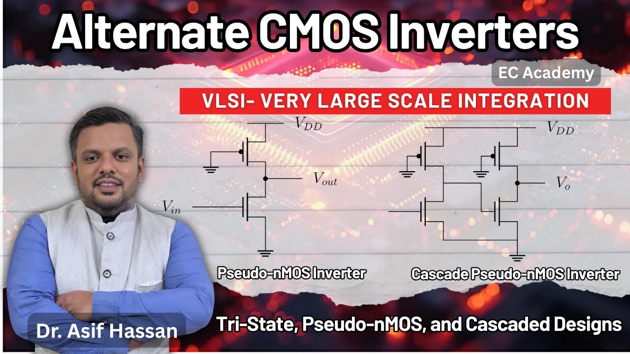 Alternate CMOS Inverters: Tri-State, Pseudo- nMOS, and Cascaded Designs || EC Academy