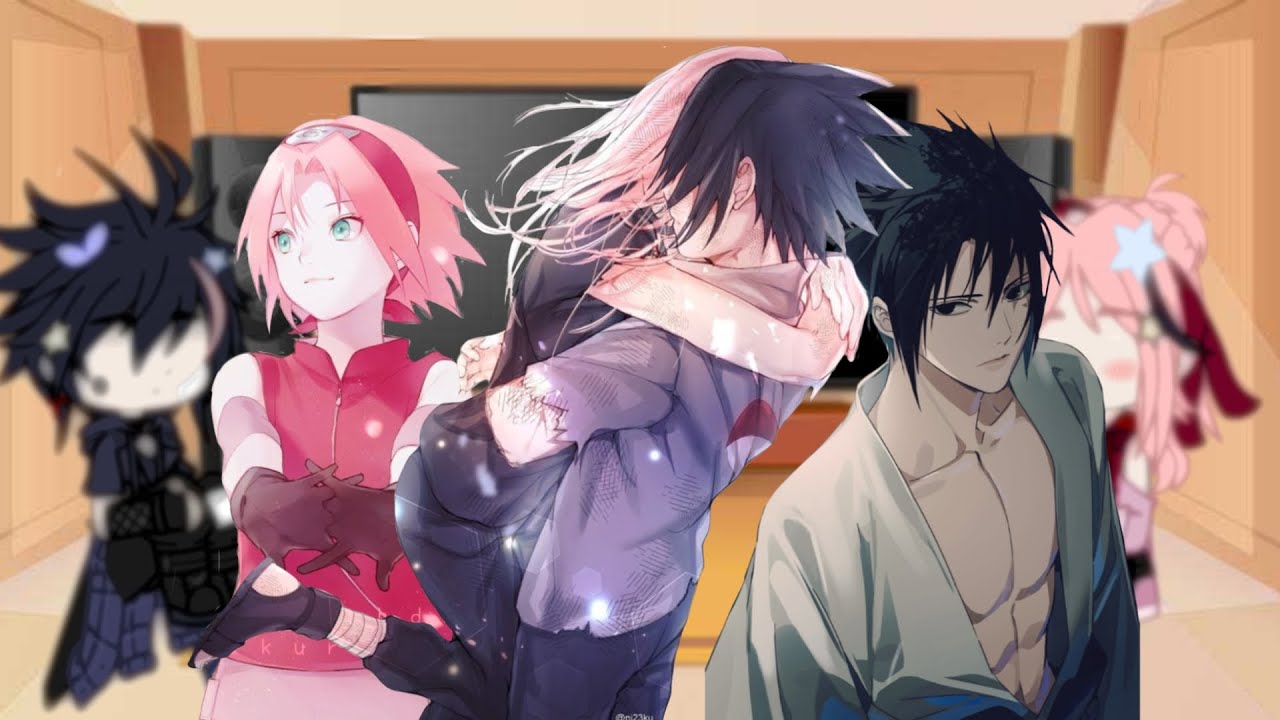SasuSaku react! 🌸❤️ (Sasuke react to Sakura & Sakura react to Sasuke)#sasuke#gacha#sakura#sasusaku