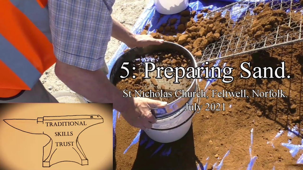 Sand selection for lime mortar