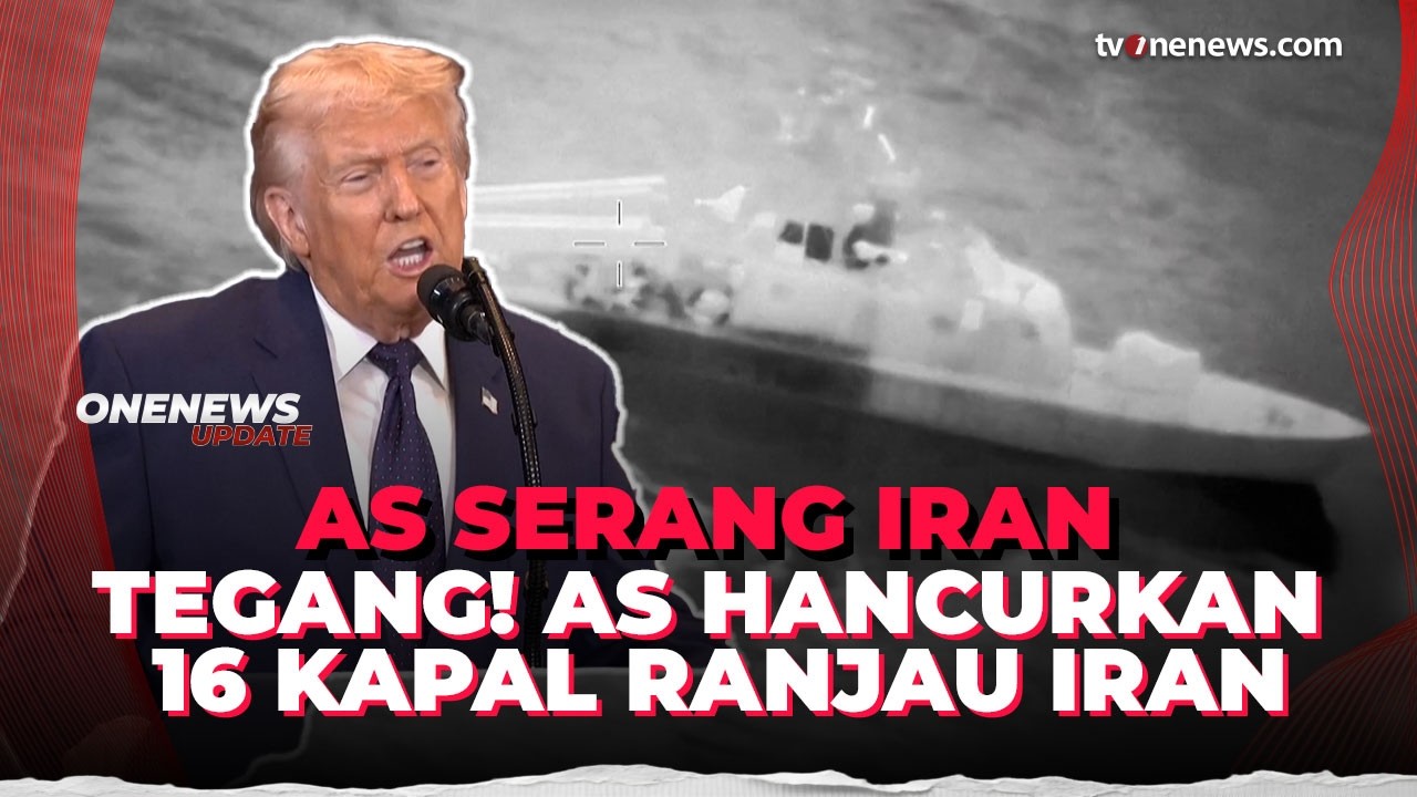 Kapal Penebar Ranjau Iran Dihancurkan di Selat Hormuz, Trump Ancam Serangan Besar | OneNews Update