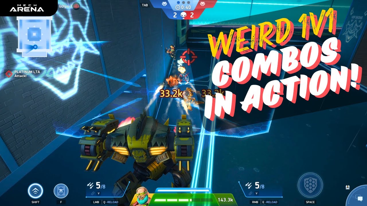 I Tried Really Weird Combinations for 1v1s | Mech Arena | 1v1 Custom
