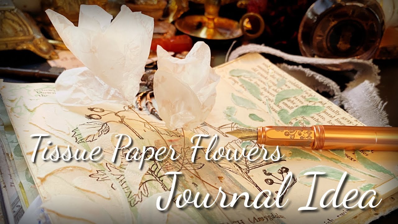 EASY 3D Flowers for Your Art Journal 🌷DIY Diary Ephemera | Beginner Journaling Inspiration