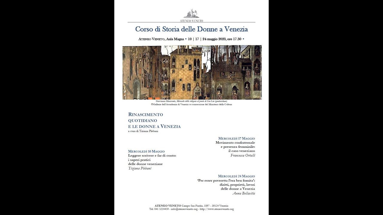 Storia delle donne a Venezia - I incontro