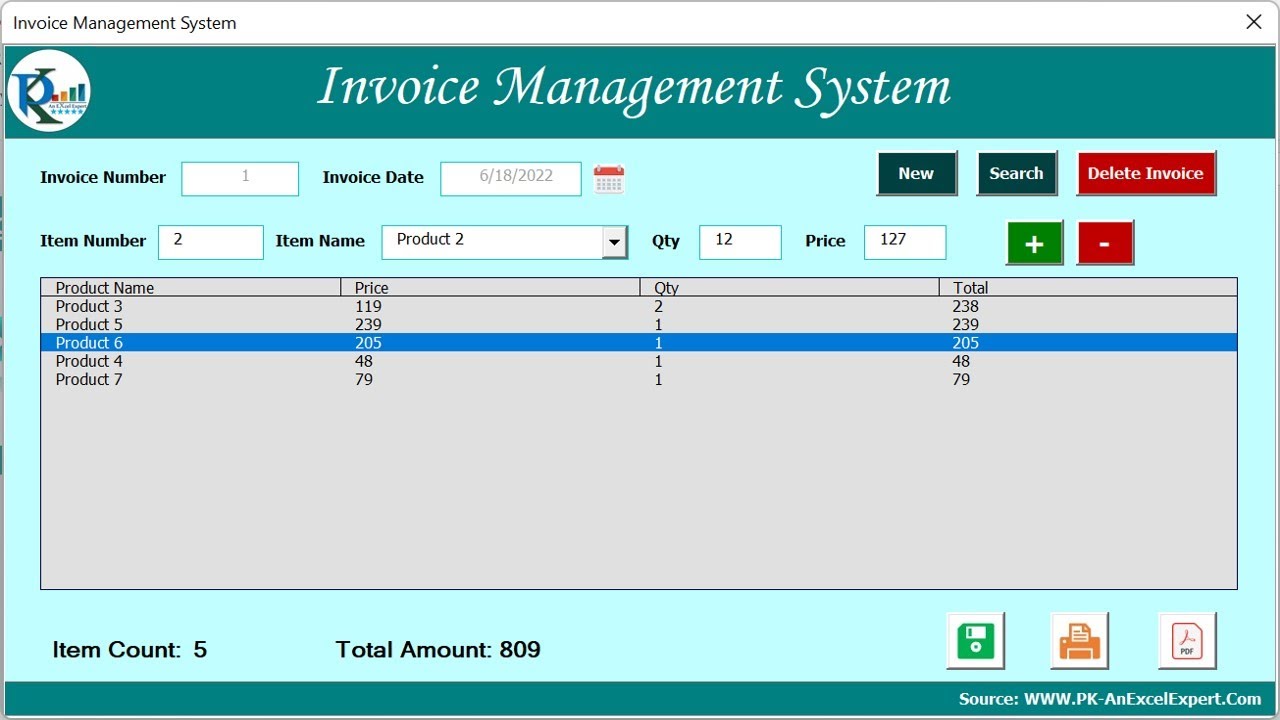 Invoice Management System V1.0 | Step by Step tutorial