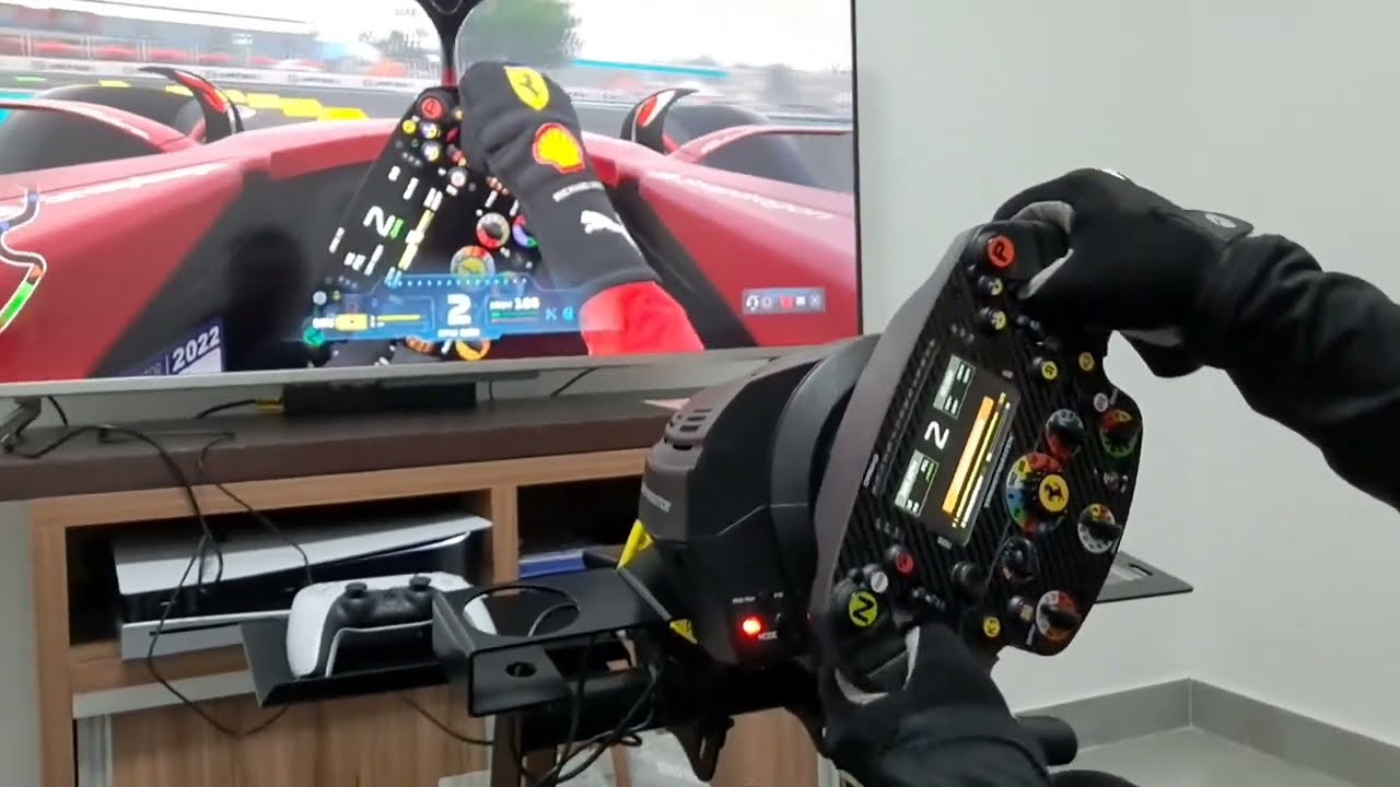 F1 2022/ jogando com volante/ thrustmaster SF1000 oficial da Ferrari /GP Maimi Treino Livre
