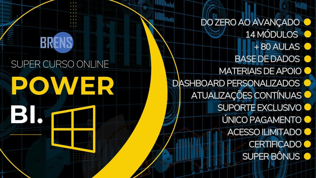 Aprenda Power BI | Super Curso Online Power BI | Instituto Brens